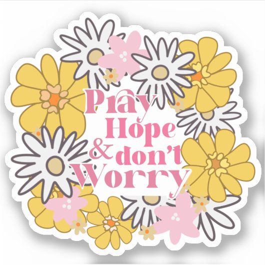 Saint Padre Pio Katholiek Citaat Sticker (Voorkant)