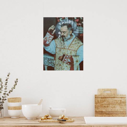 Saint Padre Pio Poster (Keuken)