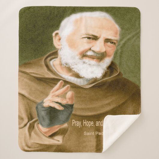 Saint Padre Pio Sherpa Deken (Voorkant)