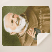 Saint Padre Pio Sherpa Deken (Voorkant (horizontaal))