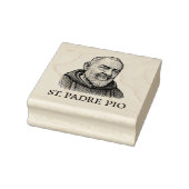 Saint Padre Pio Traditionele gravure Devotional Rubberstempel (Stempel)