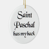 saint paschal coffee mug keramisch ornament (Rechts)