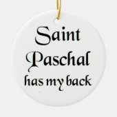 saint paschal coffee mug keramisch ornament (Voorkant)