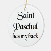 saint paschal koffiemok keramisch ornament (Links)