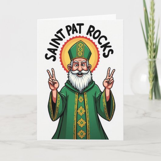 Saint Pat Rocks Moderne Kaart (Voorkant)