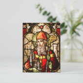 Saint Patrick Afbeelding op Glas in lood Briefkaart (Staand voorkant)