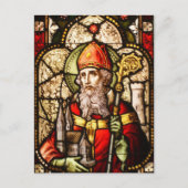 Saint Patrick Afbeelding op Glas in lood Briefkaart (Voorkant)