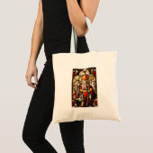 Saint Patrick Afbeelding op Glas in lood Tote Bag (Voorkant (product))