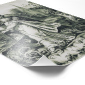 Saint Patrick beschermheer van Ierland Foto Afdruk (Hoek)