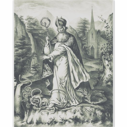 Saint Patrick beschermheer van Ierland Sticker (Voorkant)