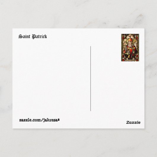 Saint Patrick Briefkaart (Achterkant)