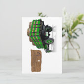 Saint Patrick  Cartoon Kerstmis brandweerwagen (Staand voorkant)