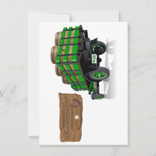 Saint Patrick  Cartoon Kerstmis brandweerwagen