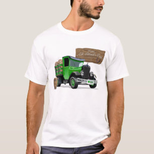 Saint Patrick  Cartoon Kerstmis brandweerwagen T-shirt