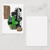 Saint Patrick  Cartoon Kerstmis brandweerwagen Visitekaartje (Voorkant / Achterkant)