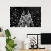 Saint Patrick Cathedral New York Poster (Thuiskantoor)