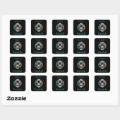 Saint Patrick Cross Vierkante Sticker (Vel)