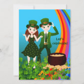 Saint Patrick Day Kinder Party Kaart (Voorkant)