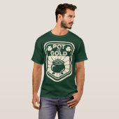 Saint Patrick Day Outfit Funny Pot Gold Irish T-shirt (Voorkant volledig)