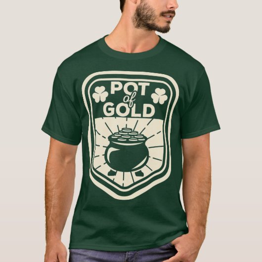 Saint Patrick Day Outfit Funny Pot Gold Irish T-shirt (Voorkant)