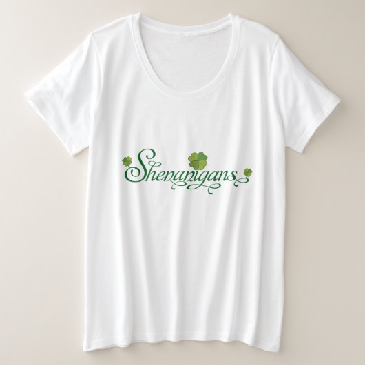 Saint Patrick Day Shenanigans Irish Shamrock Grote Maat T-shirt (Design voorkant)