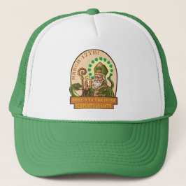 Saint Patrick en de slangen Trucker Pet