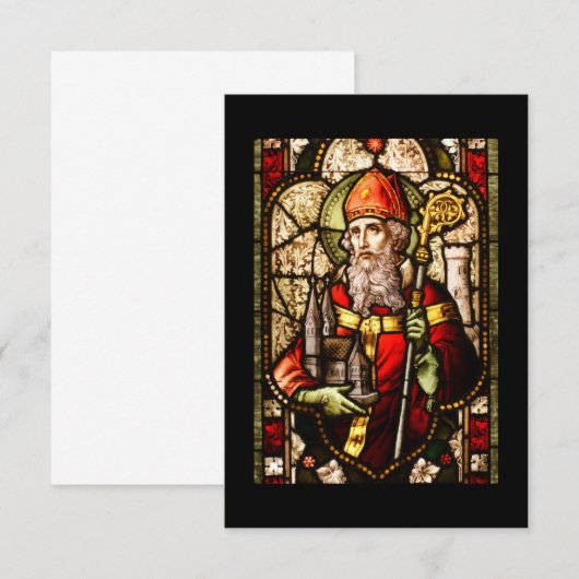 Saint Patrick Glas in lood (Voorkant / Achterkant)