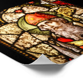 Saint Patrick  Glas in lood Afbeelding Poster (Hoek)