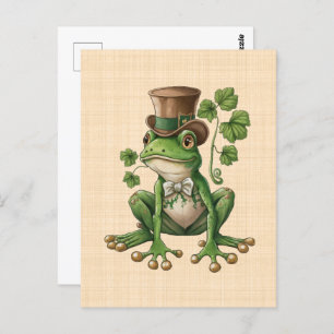 Saint Patrick - Grenouille Chapeau Iers Briefkaart