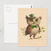 Saint Patrick - Groene hoed Briefkaart (Voorkant / Achterkant)