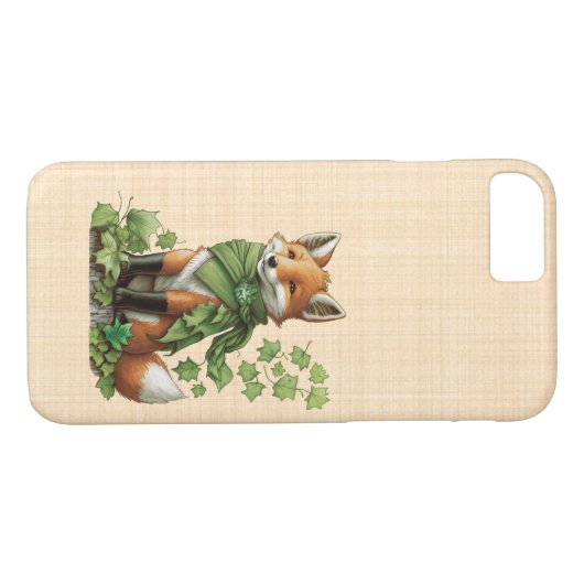 Saint Patrick - Happy en schattige vos Case-Mate iPhone Case (Achterkant (Horizontaal))