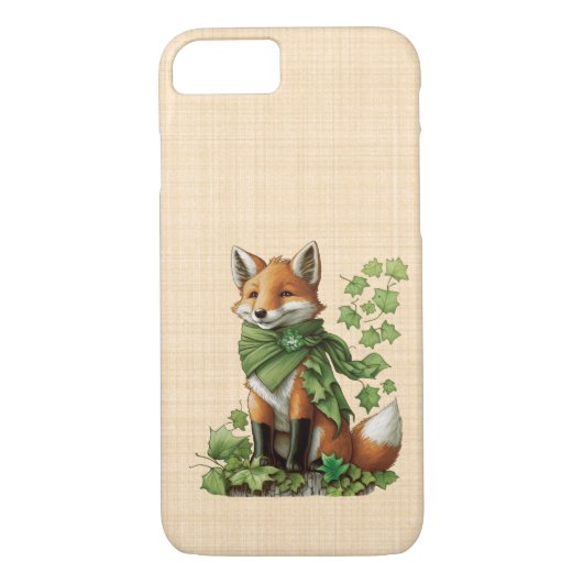 Saint Patrick - Happy en schattige vos Case-Mate iPhone Case (Achterkant)