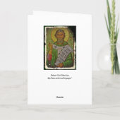 Saint Patrick Icon on Green Kaart (Achterkant)