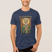  Saint Patrick Iers rooms-katholiek Tri-Blend Shirt (Voorkant)