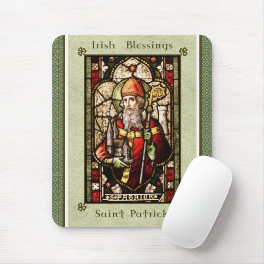 Saint Patrick Irish Blessings MousePad Muismat (Met muis)