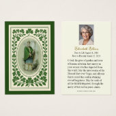 Saint Patrick katholieke begrafenis gedenkteken Visitekaartje (Voorkant /achterkant)