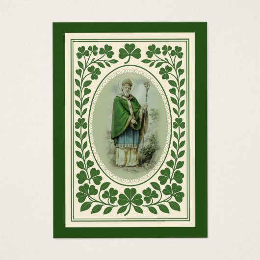Saint Patrick katholieke begrafenis gedenkteken Visitekaartje (Voorkant)