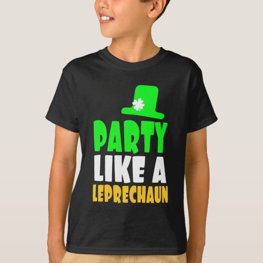 Saint Patrick Leprechaun Party T-shirt (Voorkant)