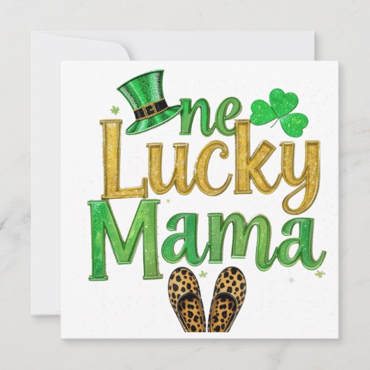 Saint Patrick Lucky Mama Kaart (Voorkant)