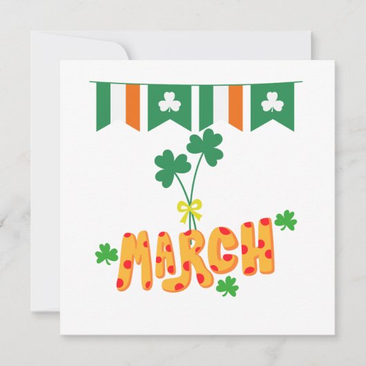 Saint Patrick Maandag Feestdagenkaart (Voorkant)