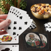 Saint Patrick met Heilige Schrift Pokerkaarten (Insitu)