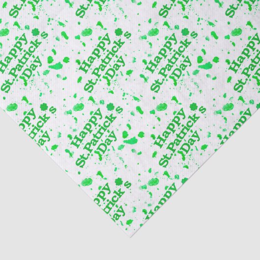Saint Patrick Motif Pattern Tissuepapier (Detail)