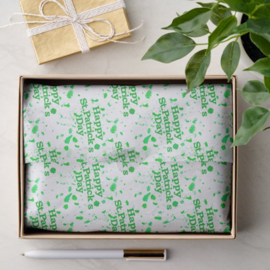Saint Patrick Motif Pattern Tissuepapier (Geschenk)