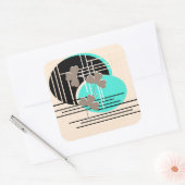 Saint Patrick, onthouding Vierkante Sticker (Envelop)
