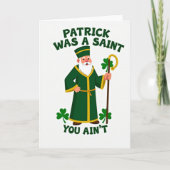 Saint Patrick Pattern Card Kaart (Voorkant)