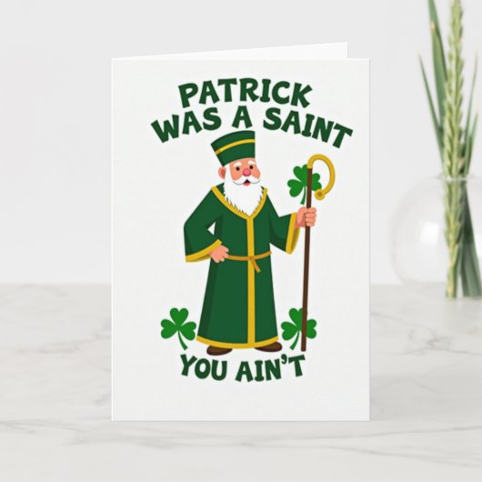Saint Patrick Pattern Card Kaart (Voorkant)
