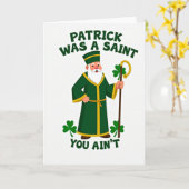 Saint Patrick Pattern Card Kaart (Gele Bloem)