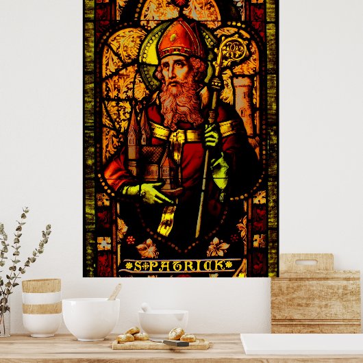 Saint Patrick - Portrait Poster (Keuken)