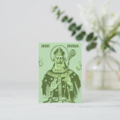 Saint Patrick Prayer Card – Catholic Devotional Plaatskaartje (Staand voorkant)