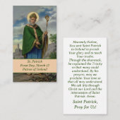 Saint Patrick Prayer Kaart Contactkaartje (Voorkant / Achterkant)
